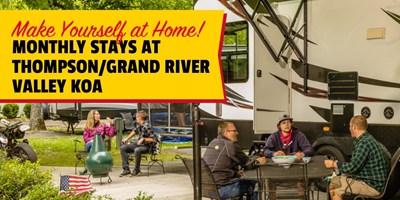 Monthly Stays at Thompson/Grand River Valley KOA