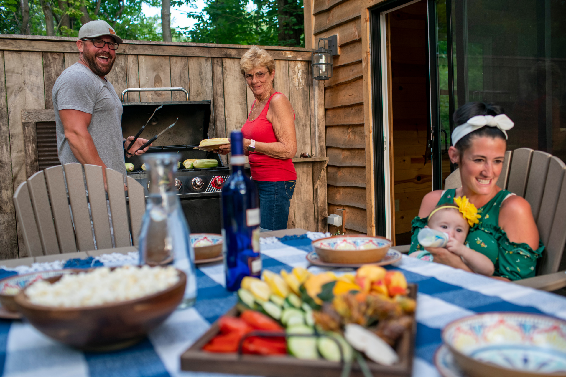 Vacation Rental Cookout on Deck