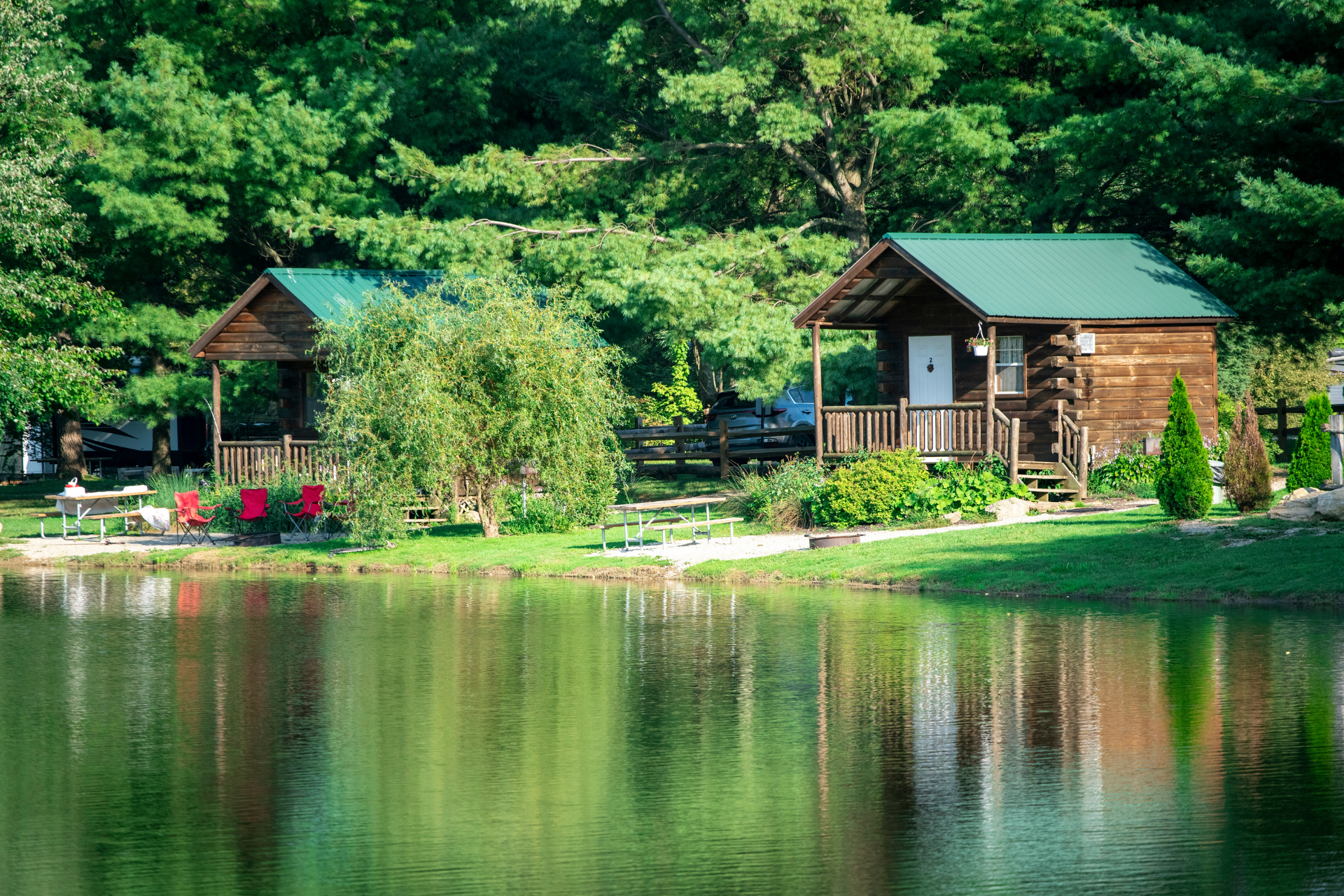 Camping Cabin on the water