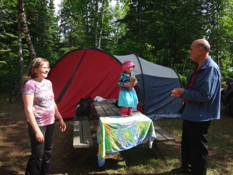 Tent site upper level