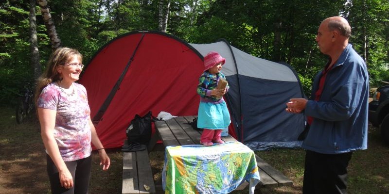 Tent site upper level