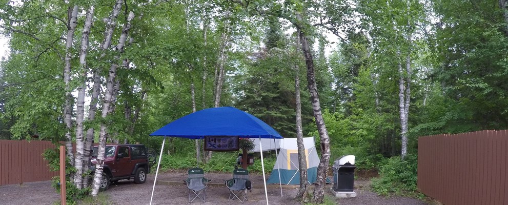 Deluxe Tent  site upper level
