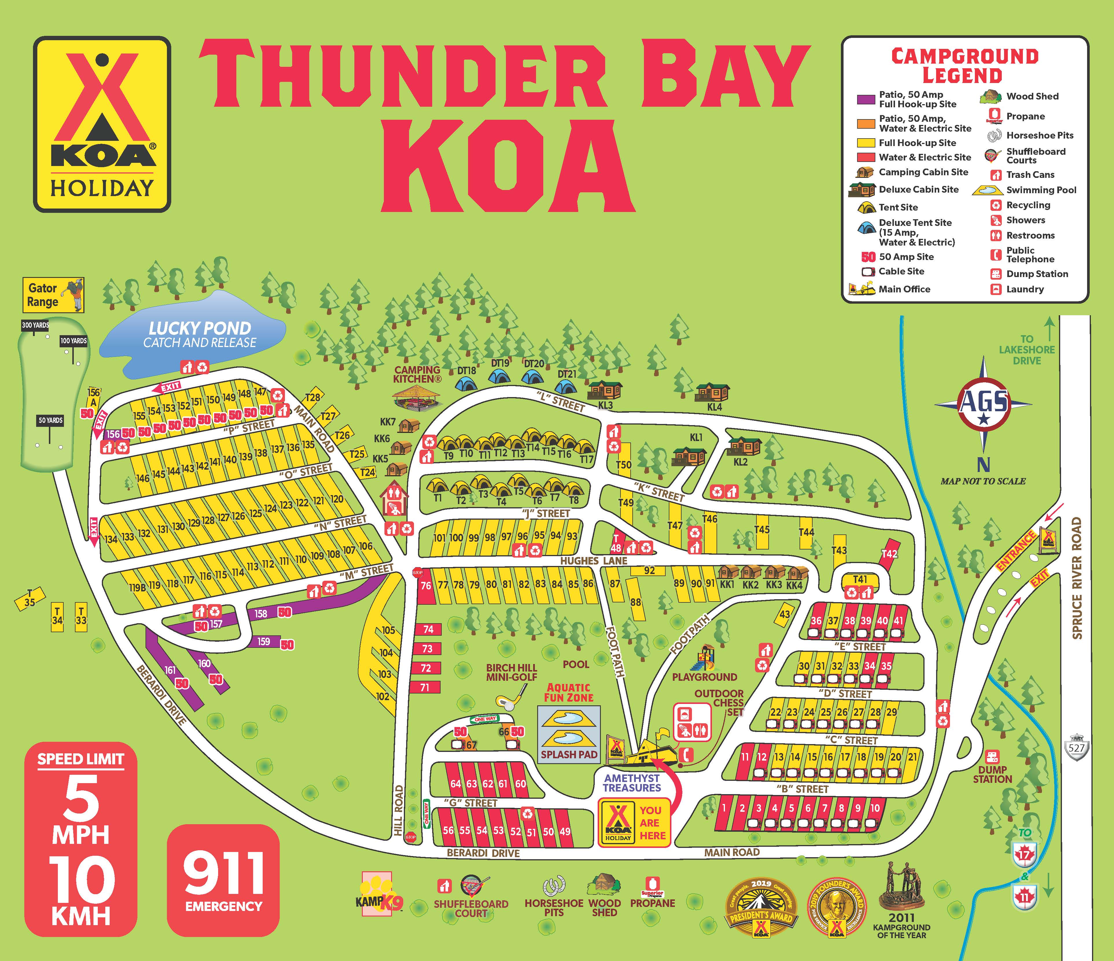 Campground Site Map