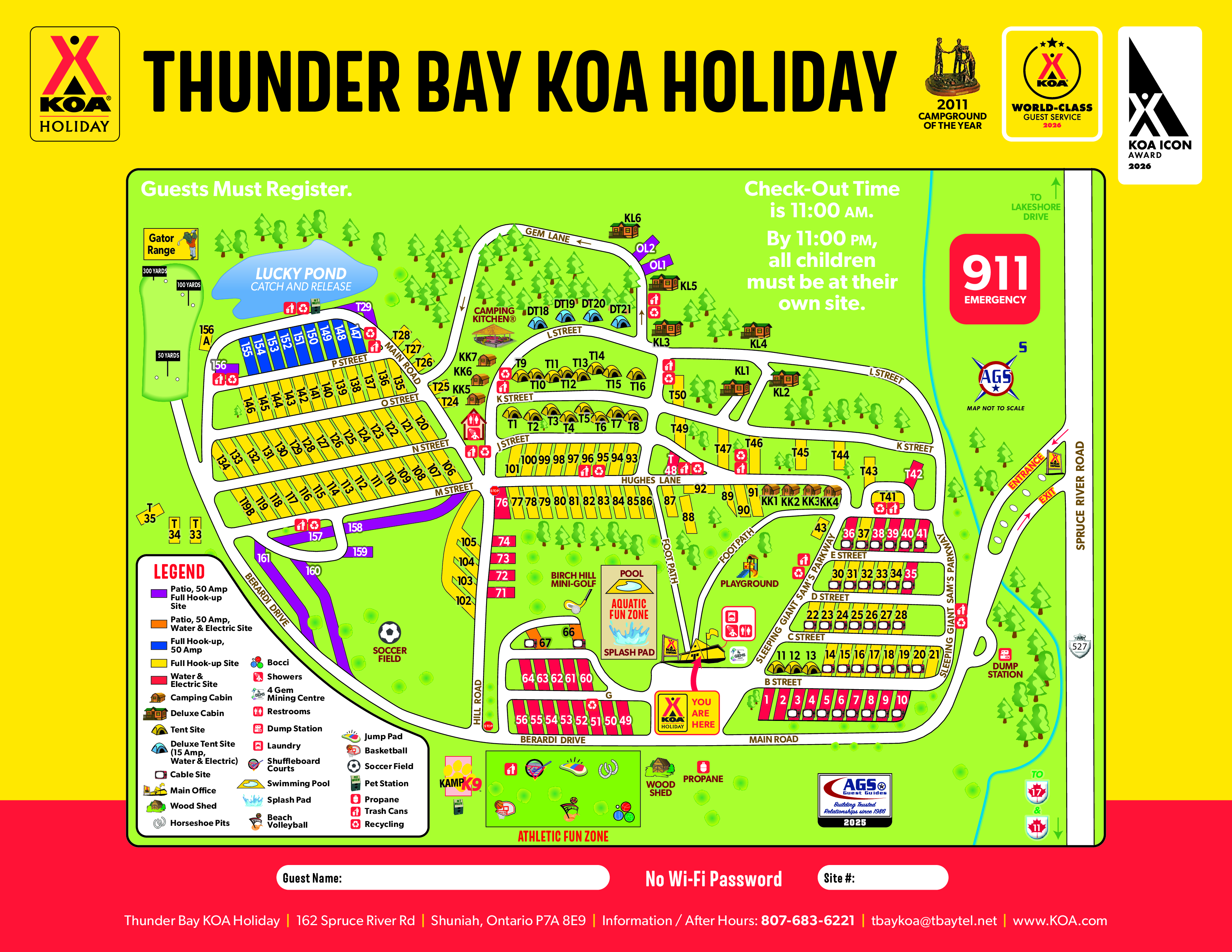 Campground Site Map
