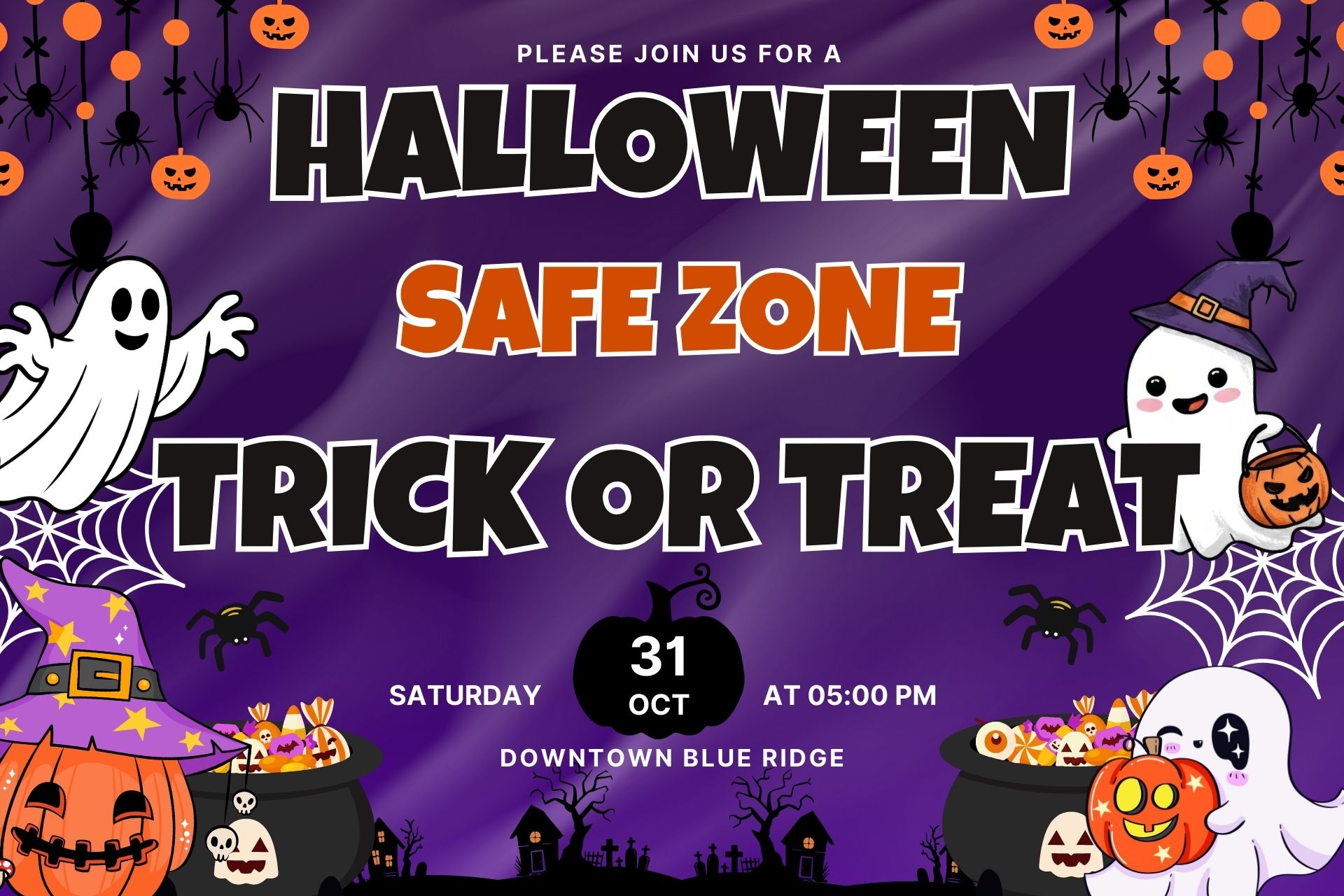 Halloween Safe Zone Trick or Treat ~ Blue Ridge Photo