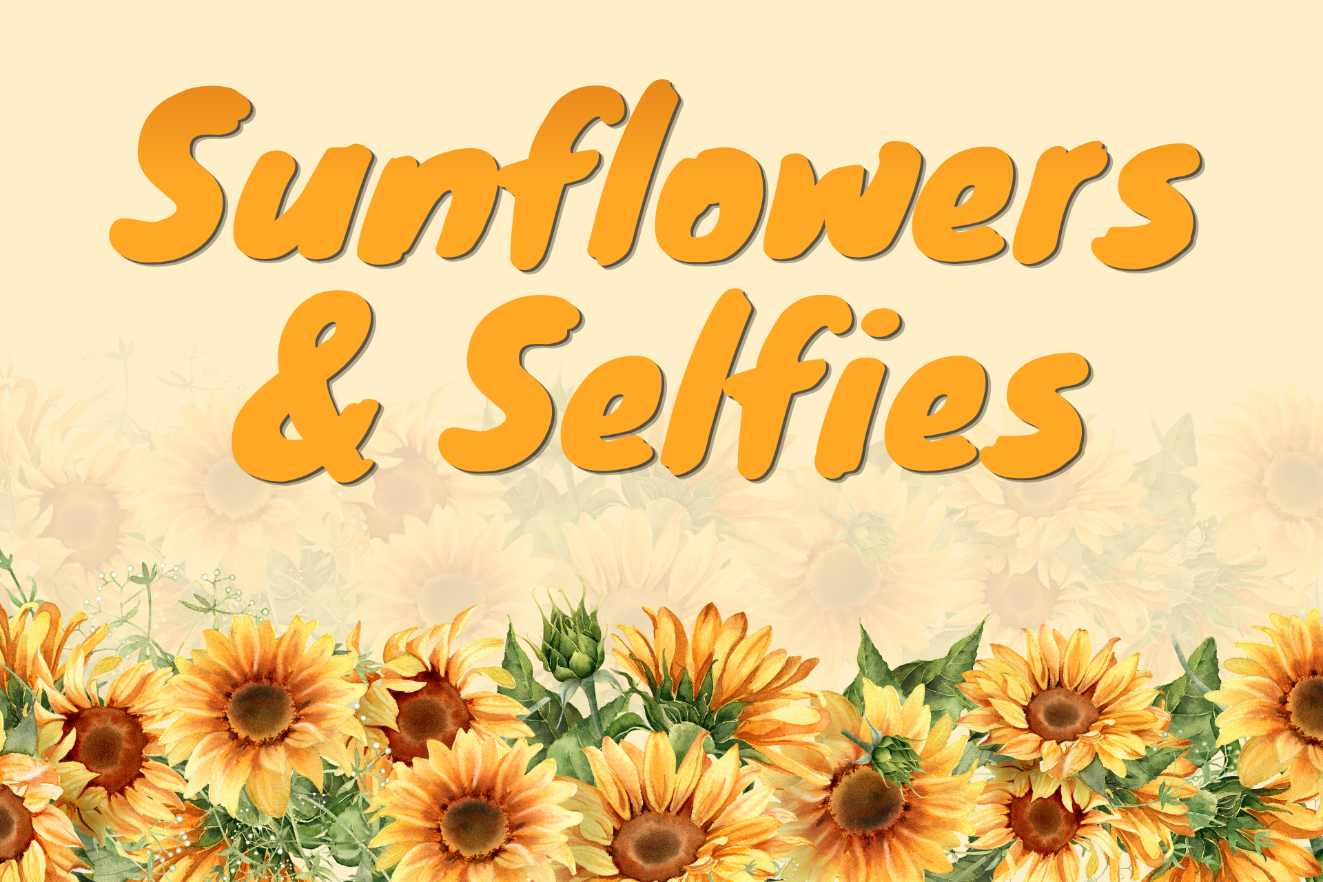 Sunflowers & Selfies Photo