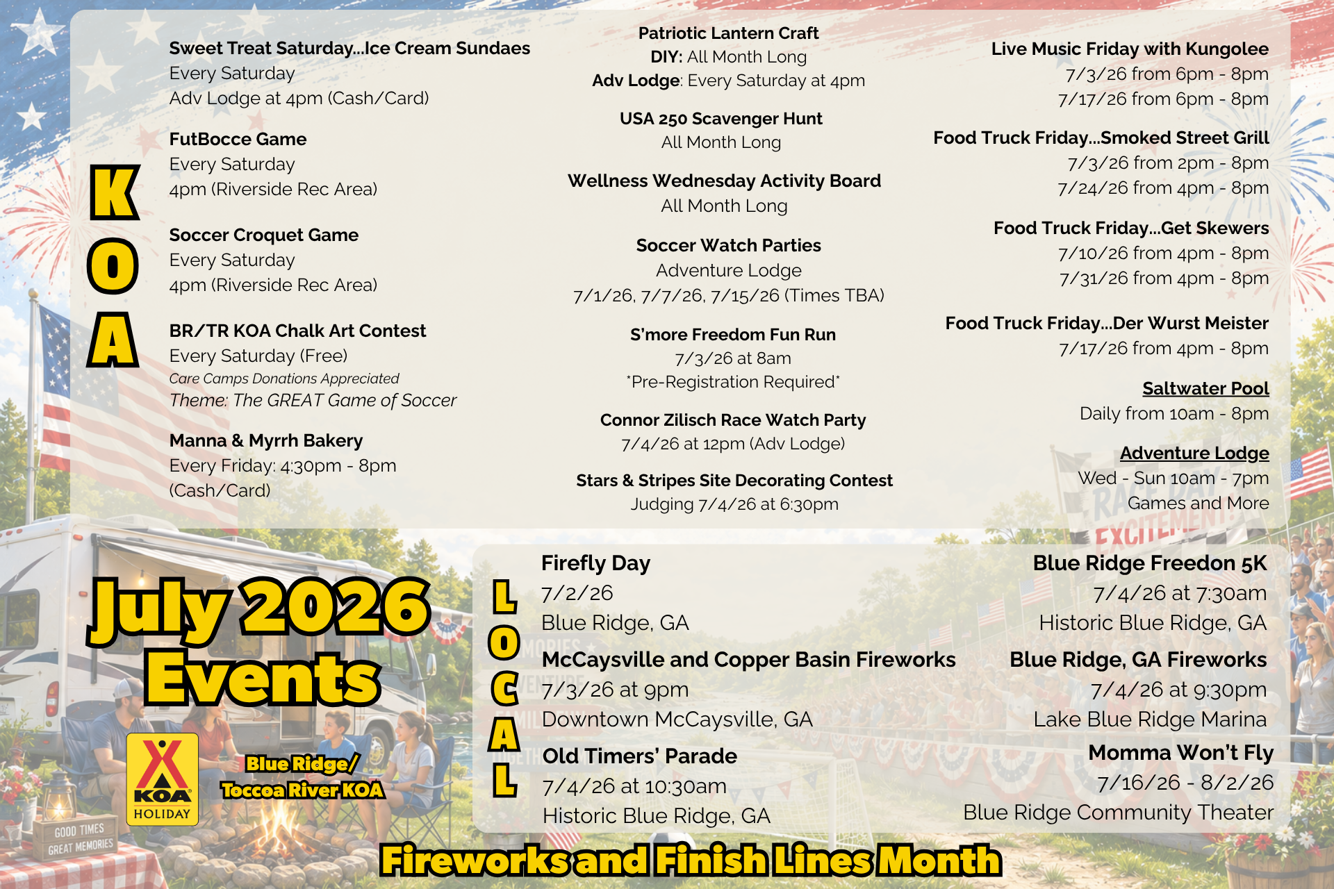 July 2026 Events Photo