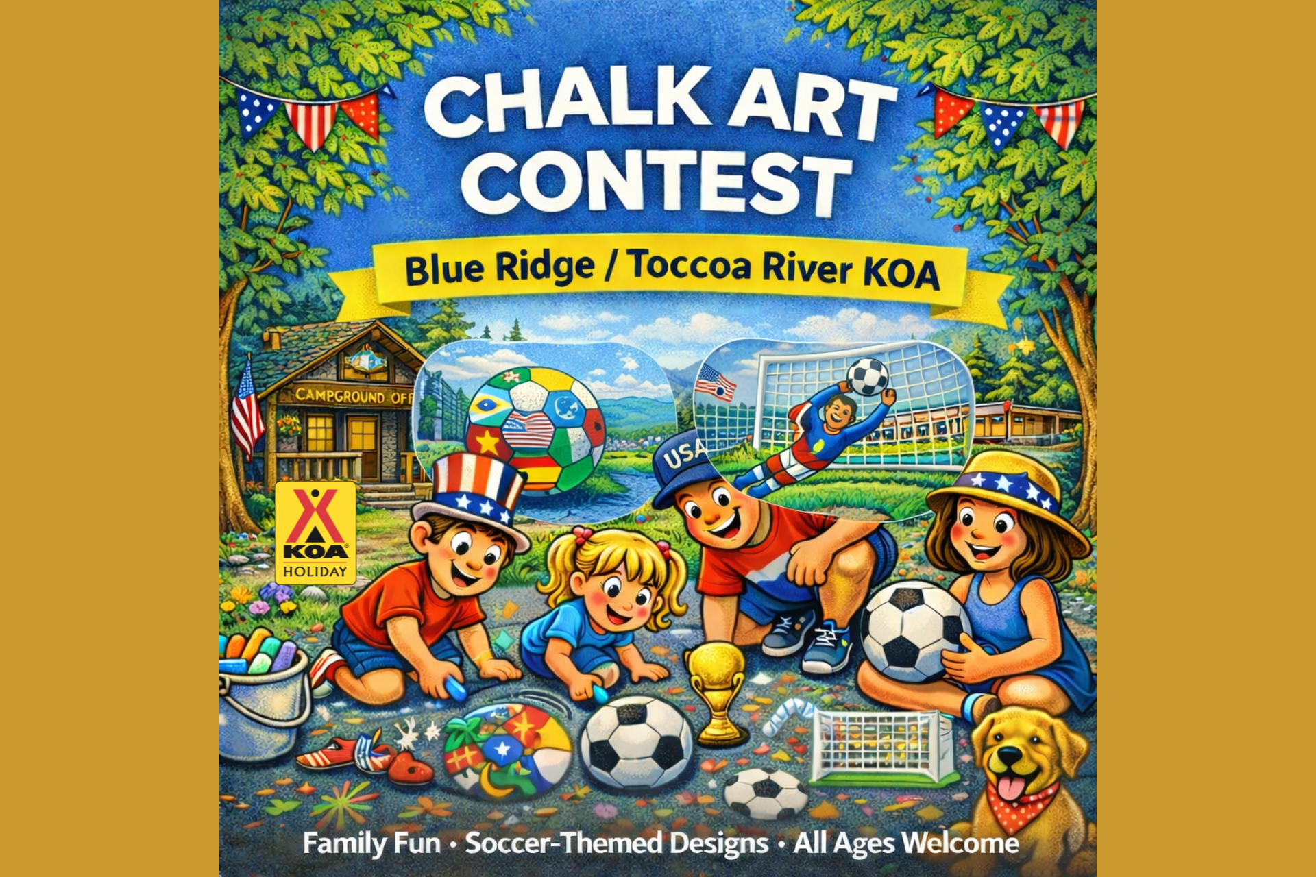 BR/TR KOA Chalk Art Contest Photo