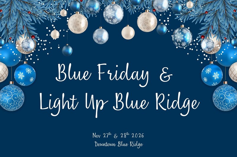 Blue Friday & Light Up Blue Ridge Photo