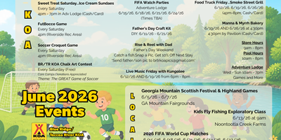 June Events at the BR/TR KOA
