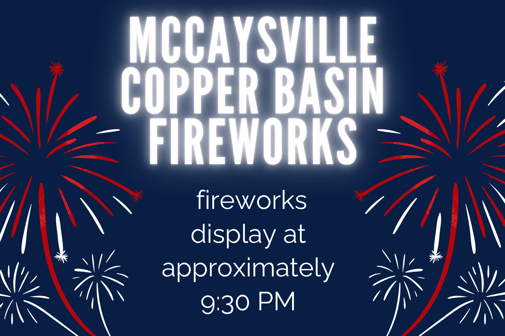 McCaysville/Copper Basin Fireworks Photo