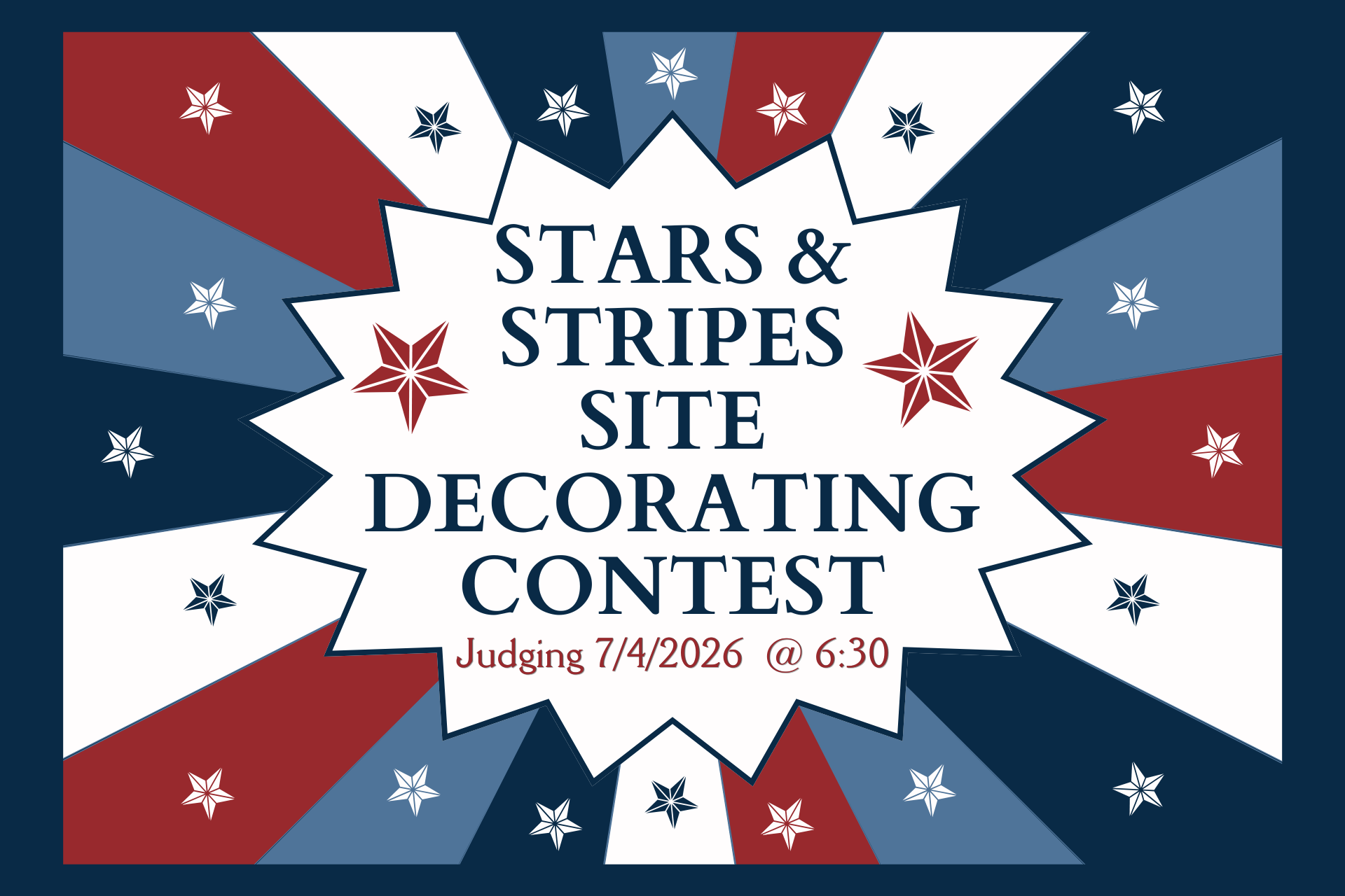 Stars & Stripes Site Decorating Contest Photo