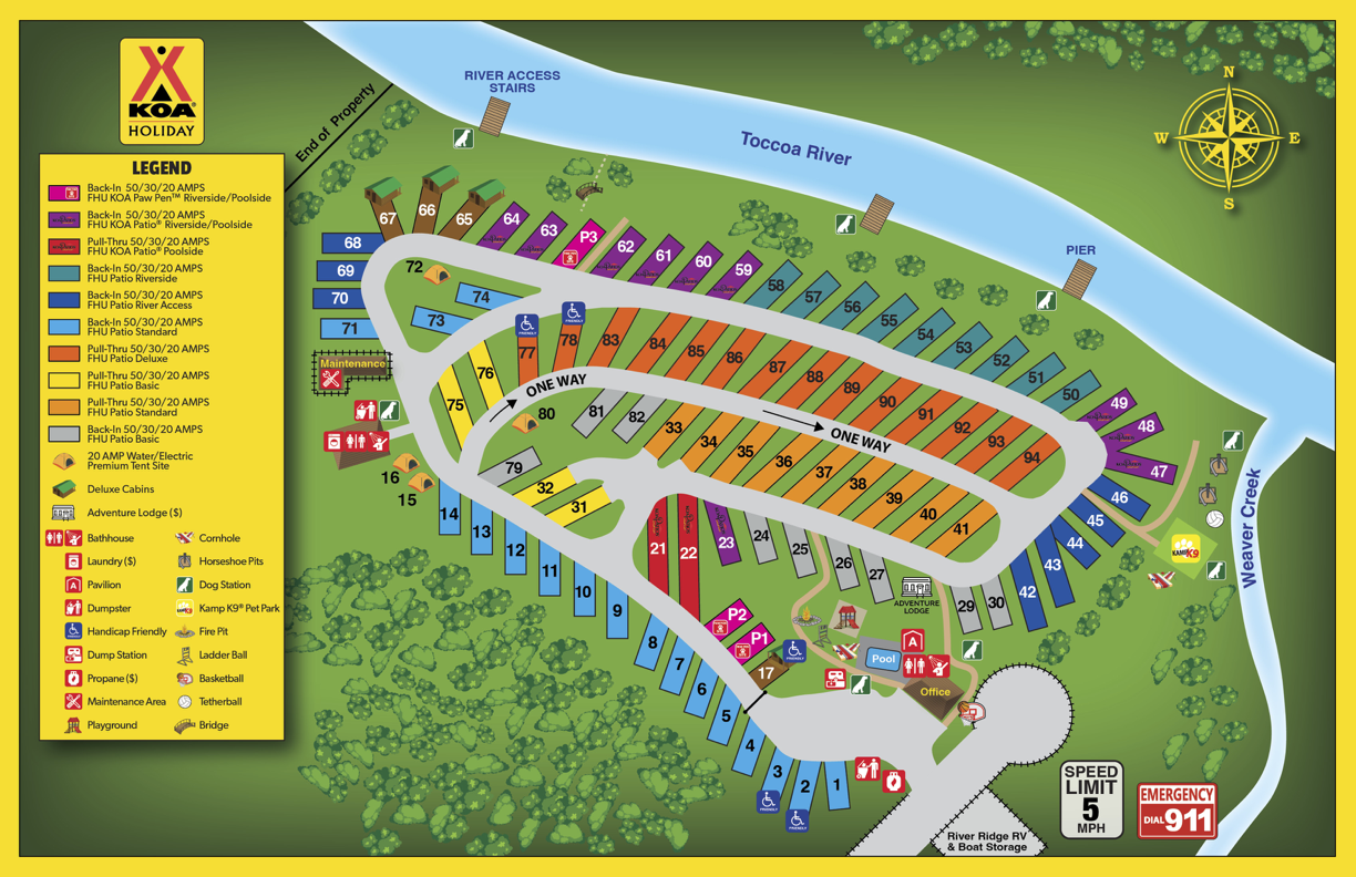 Campground Site Map