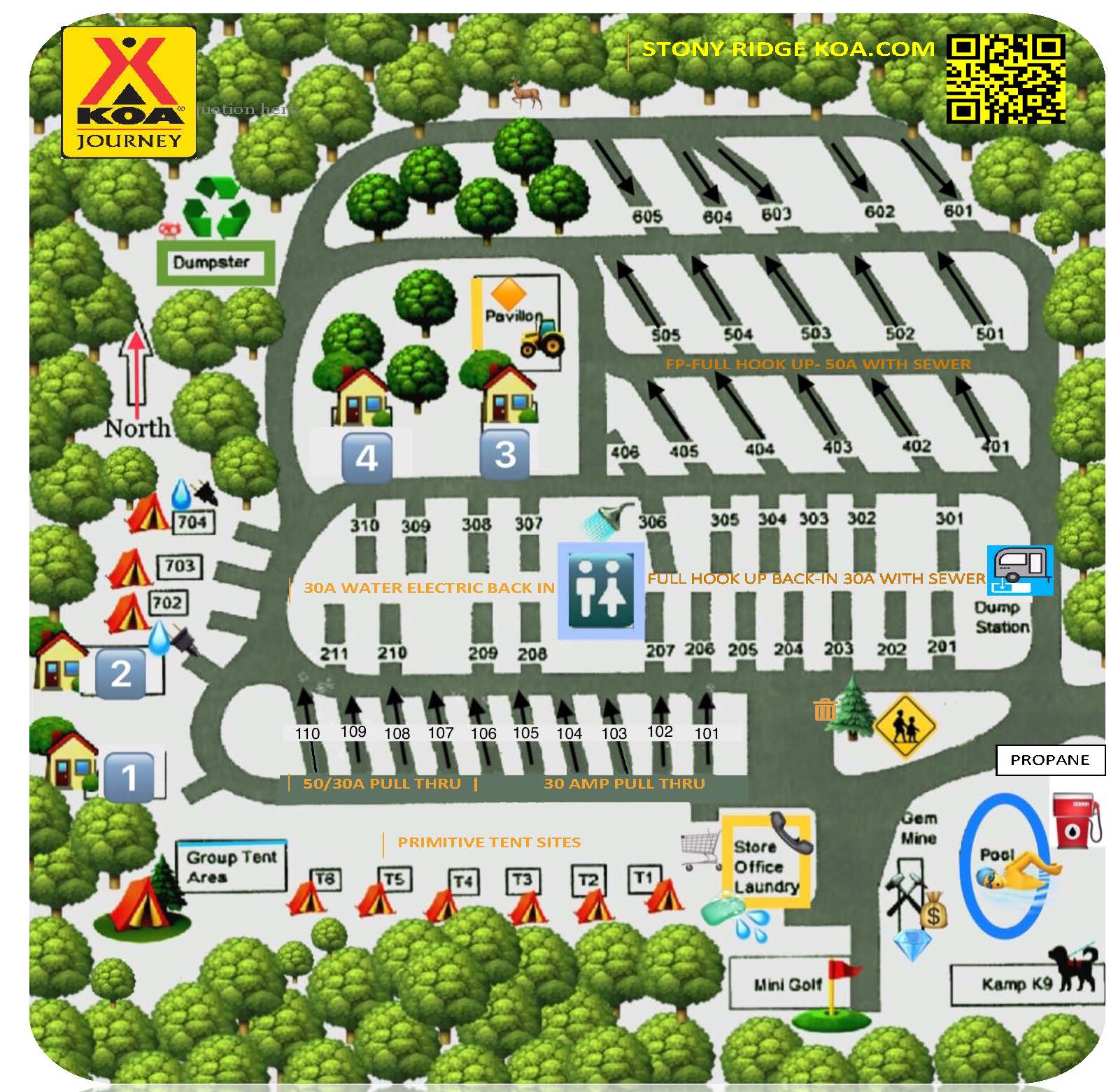 Campground Site Map