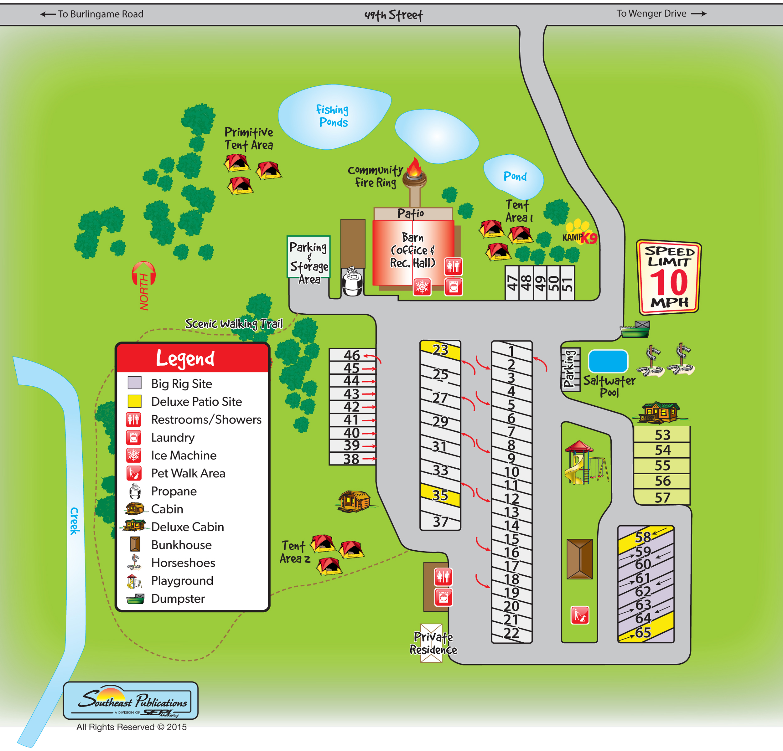 Campground Site Map