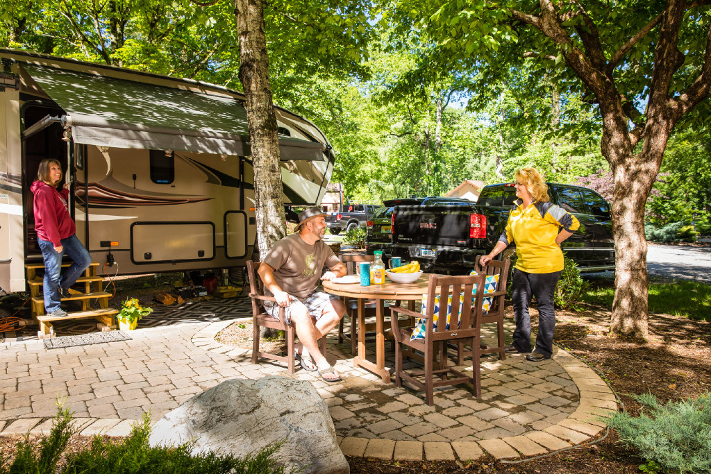 Back In, 50/30 Amps, Full Hookup Deluxe Patio Site-3