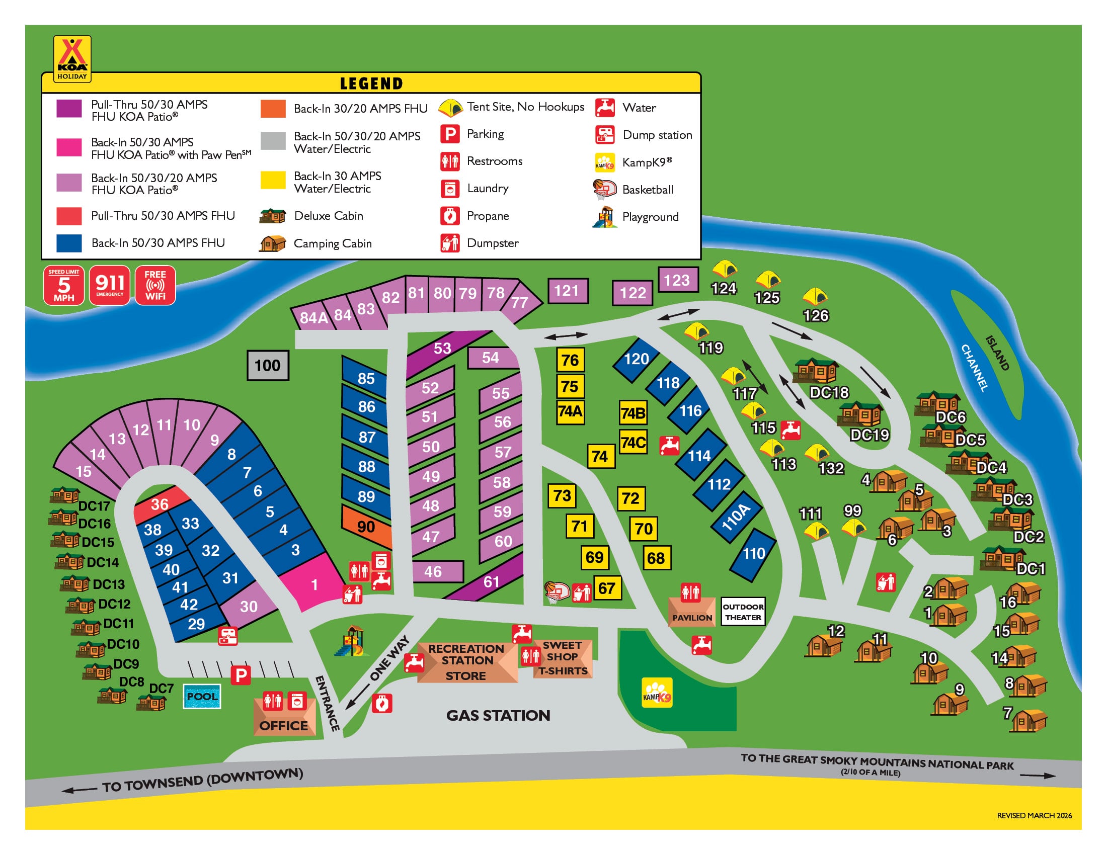 Campground Site Map