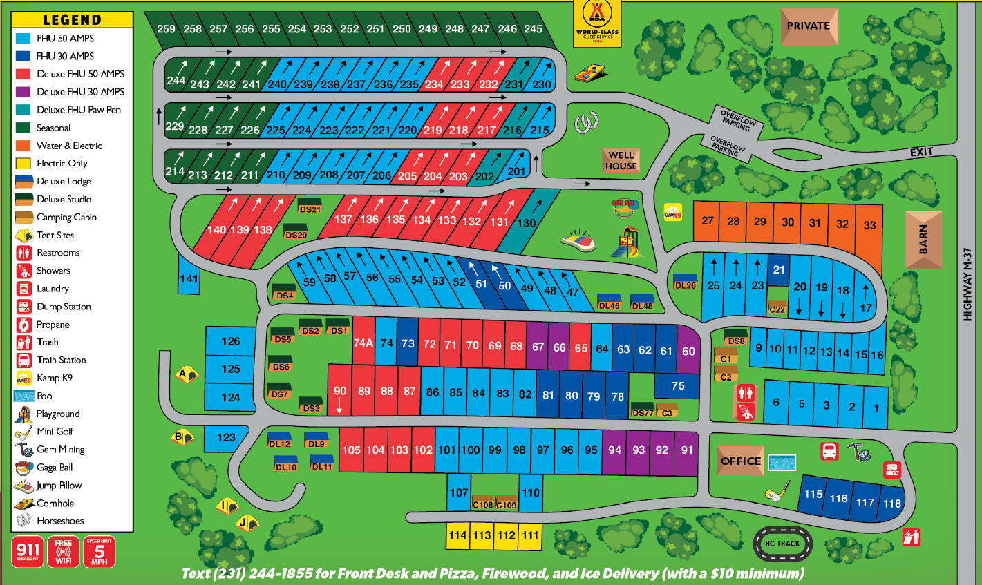 Campground Site Map