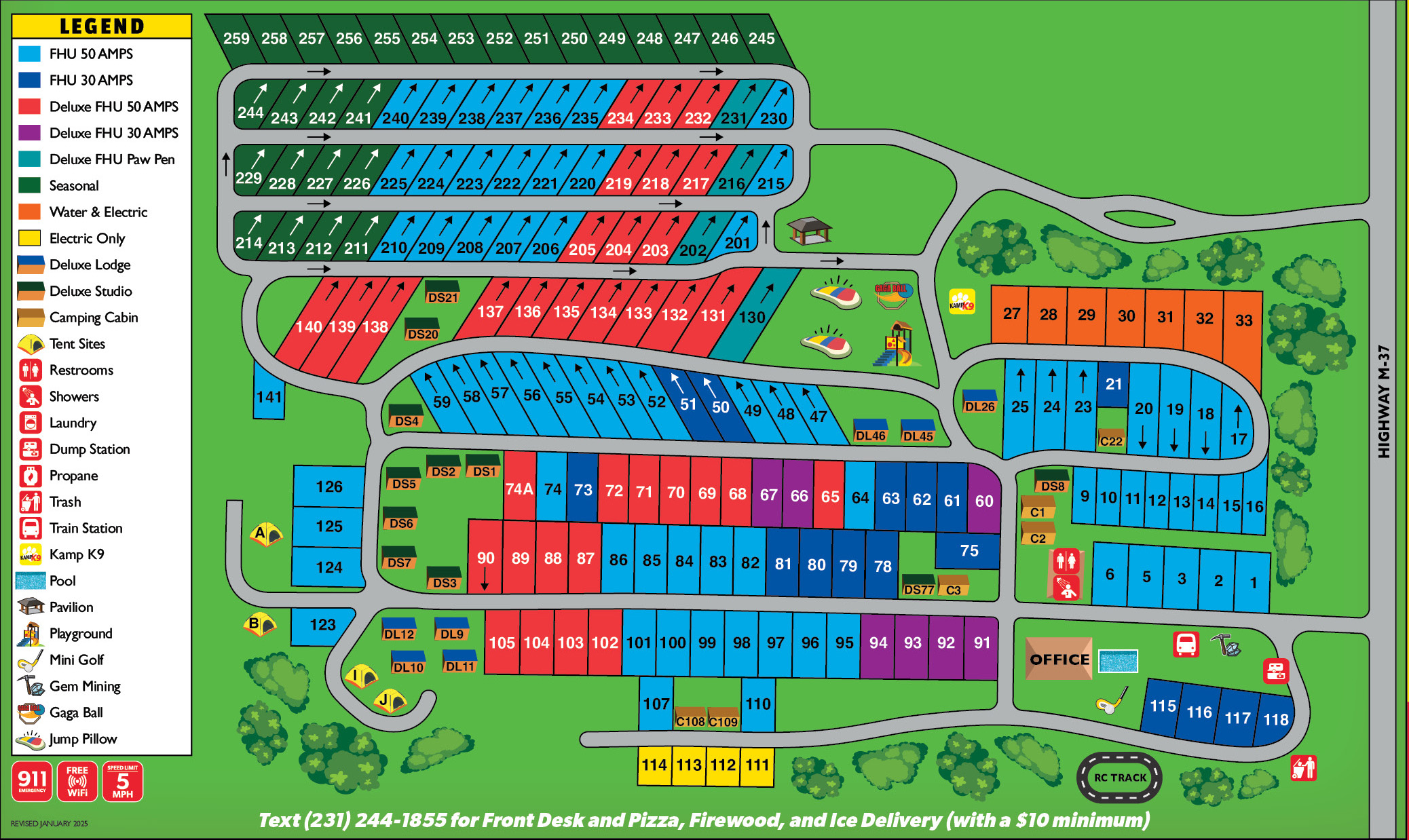 Campground Site Map