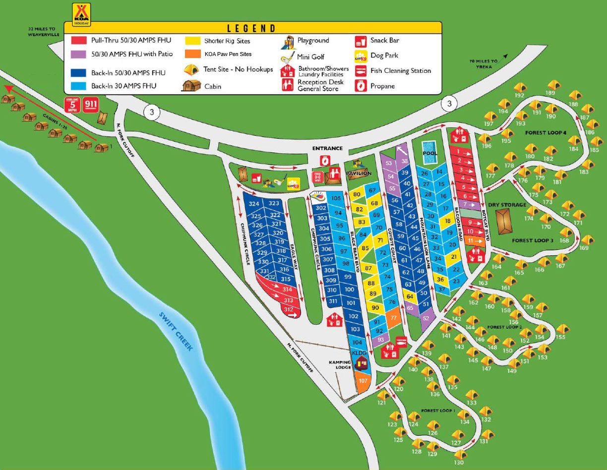 Campground Site Map