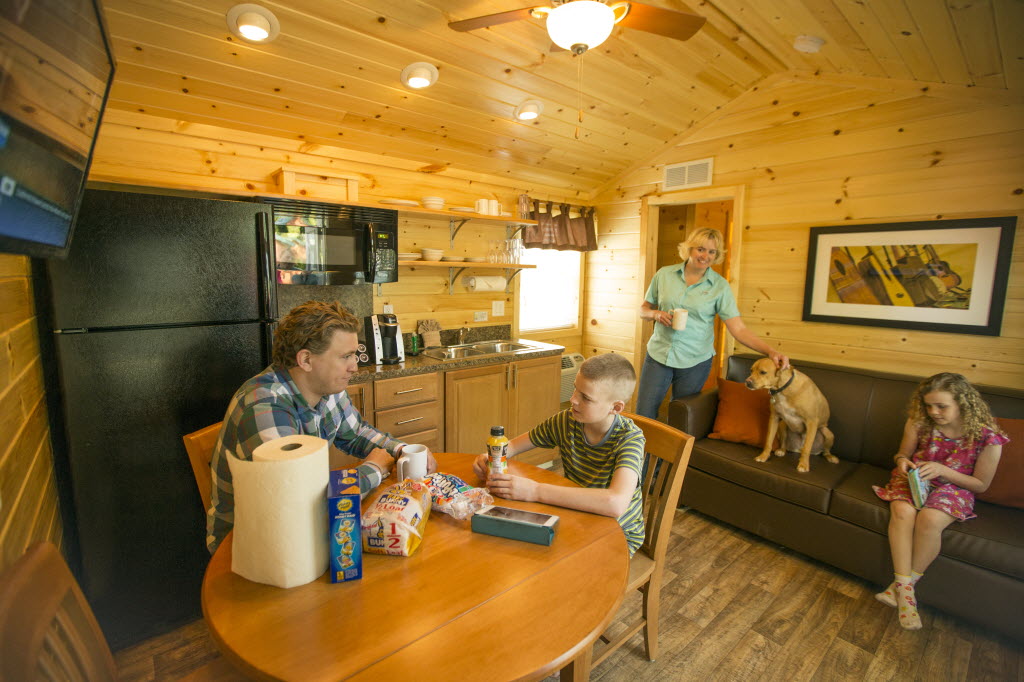 Living Space in Deluxe Cabin
