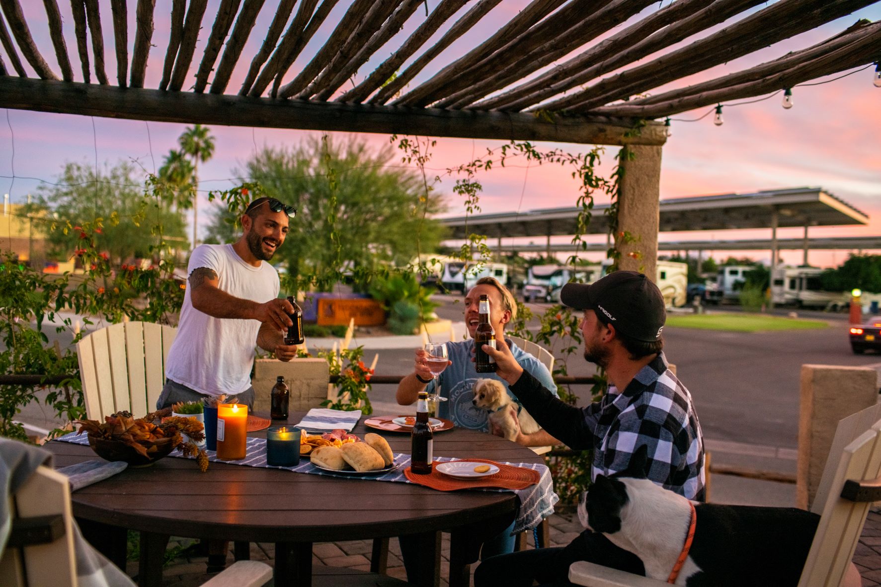 DLX Cabin Patio Cheers