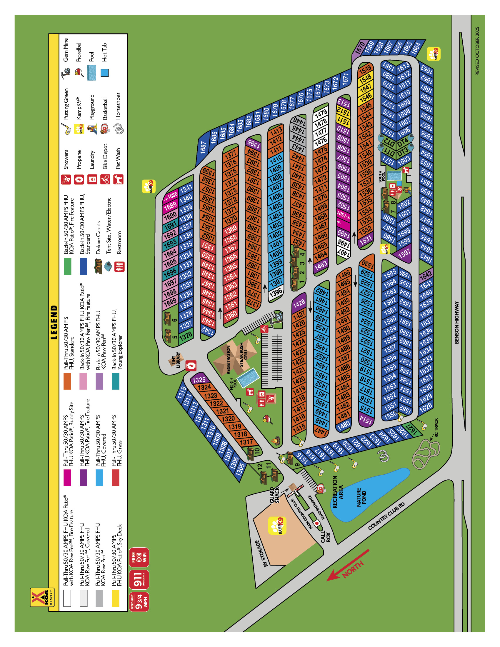 Campground Site Map