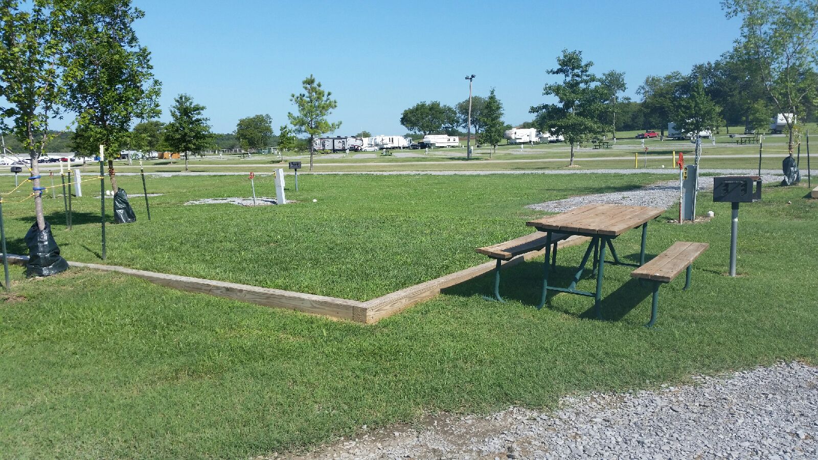 Tent Camping includes water and electric! There is a 3 night maximum stay for our tent sites.