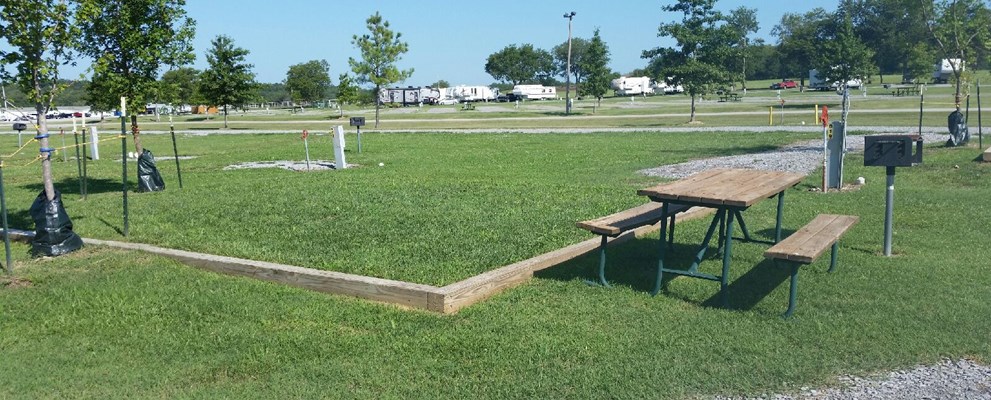 Tent Camping includes water and electric! There is a 3 night maximum stay for our tent sites.