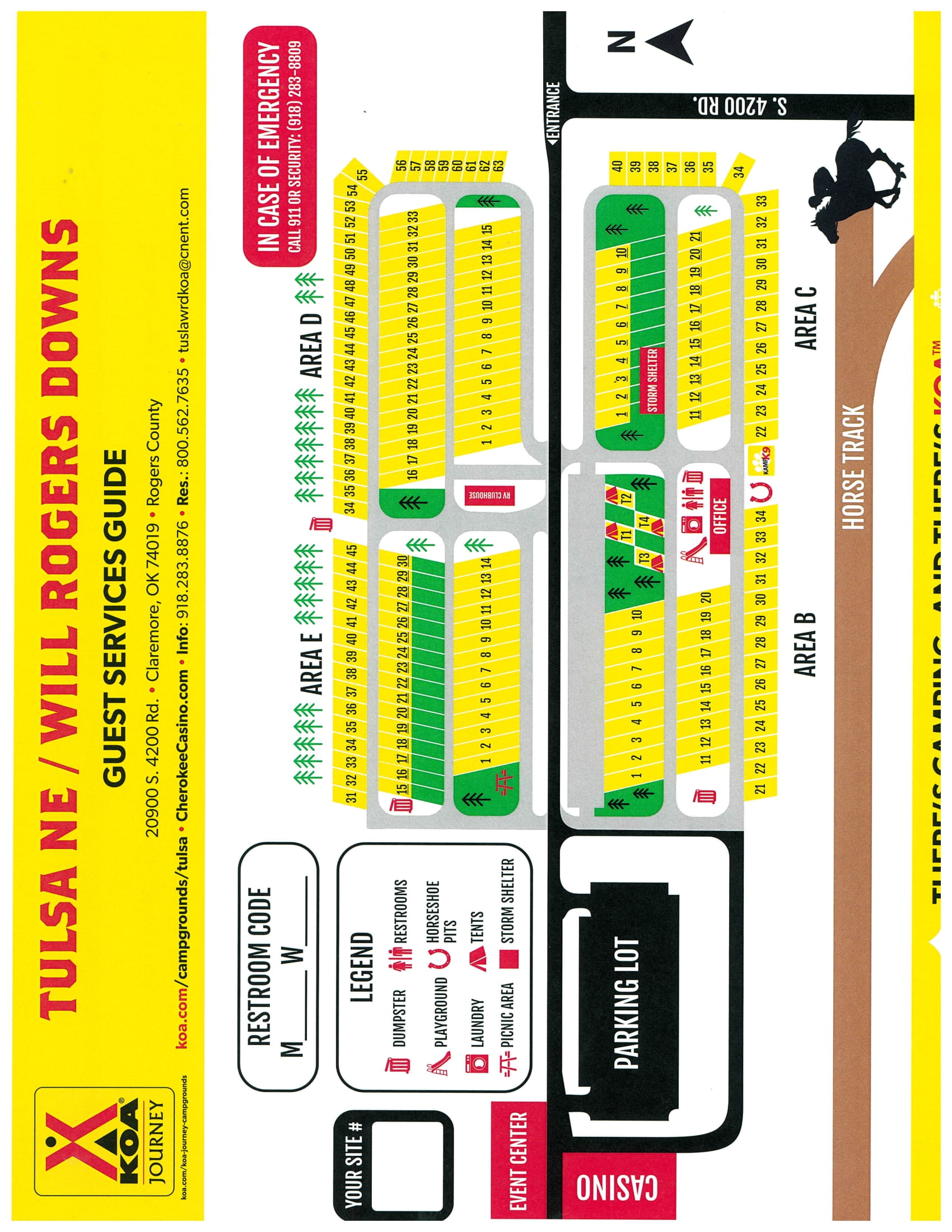 Campground Site Map