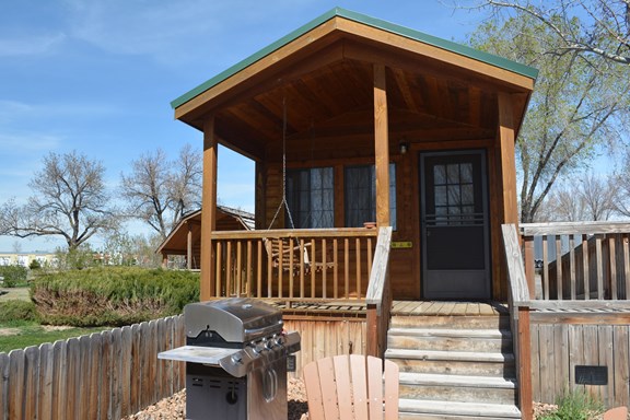 Outside of Deluxe Cabin