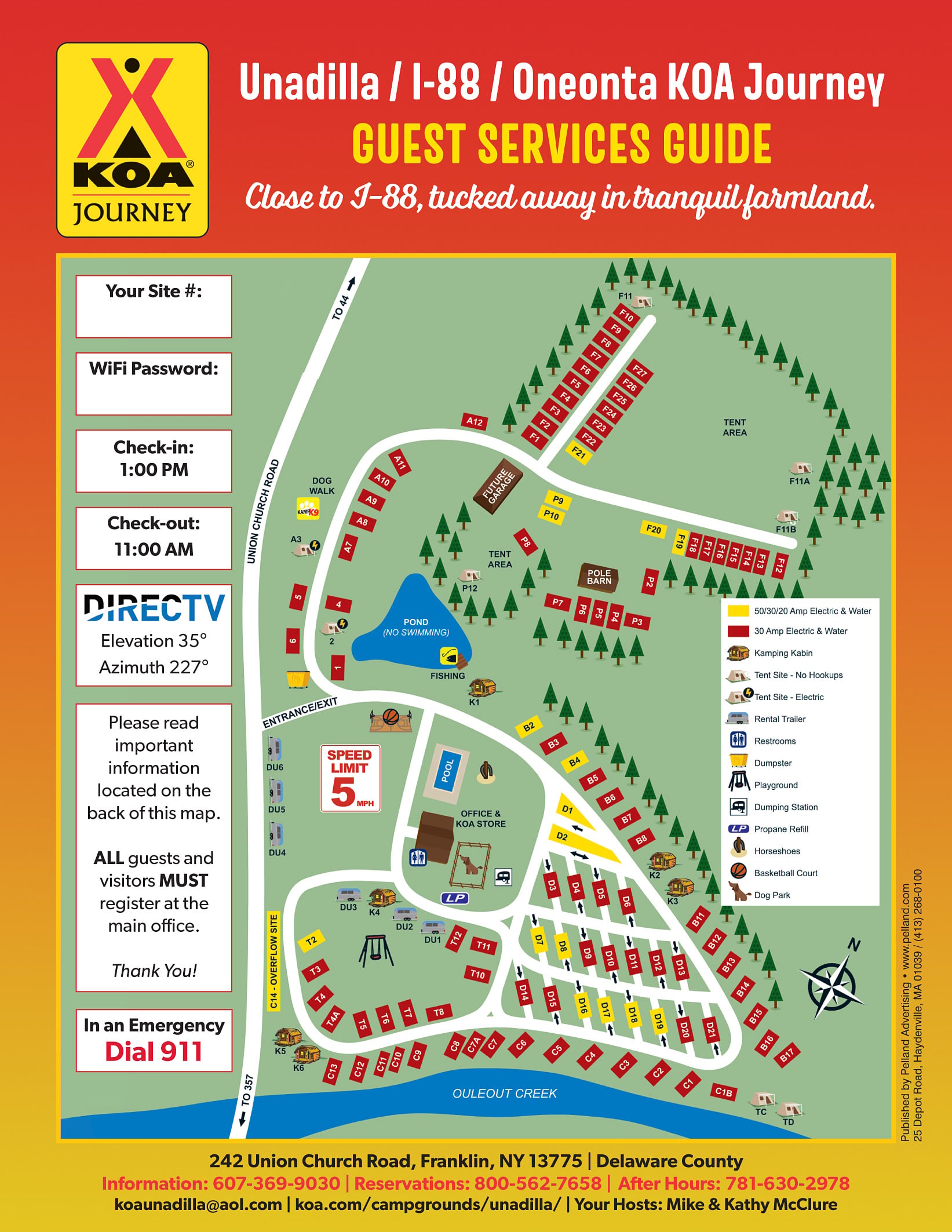 Campground Site Map