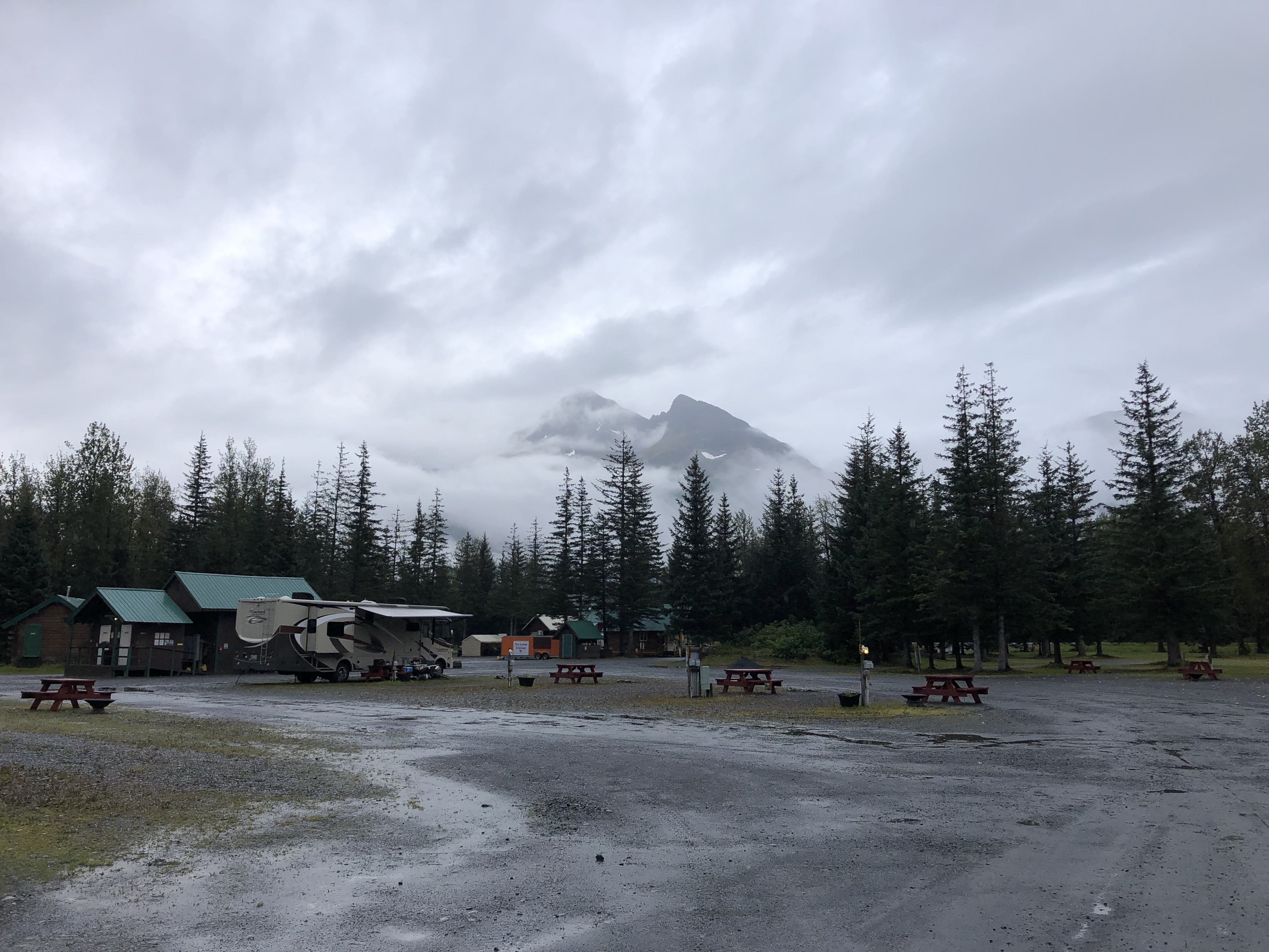 Cloudy day at the campground