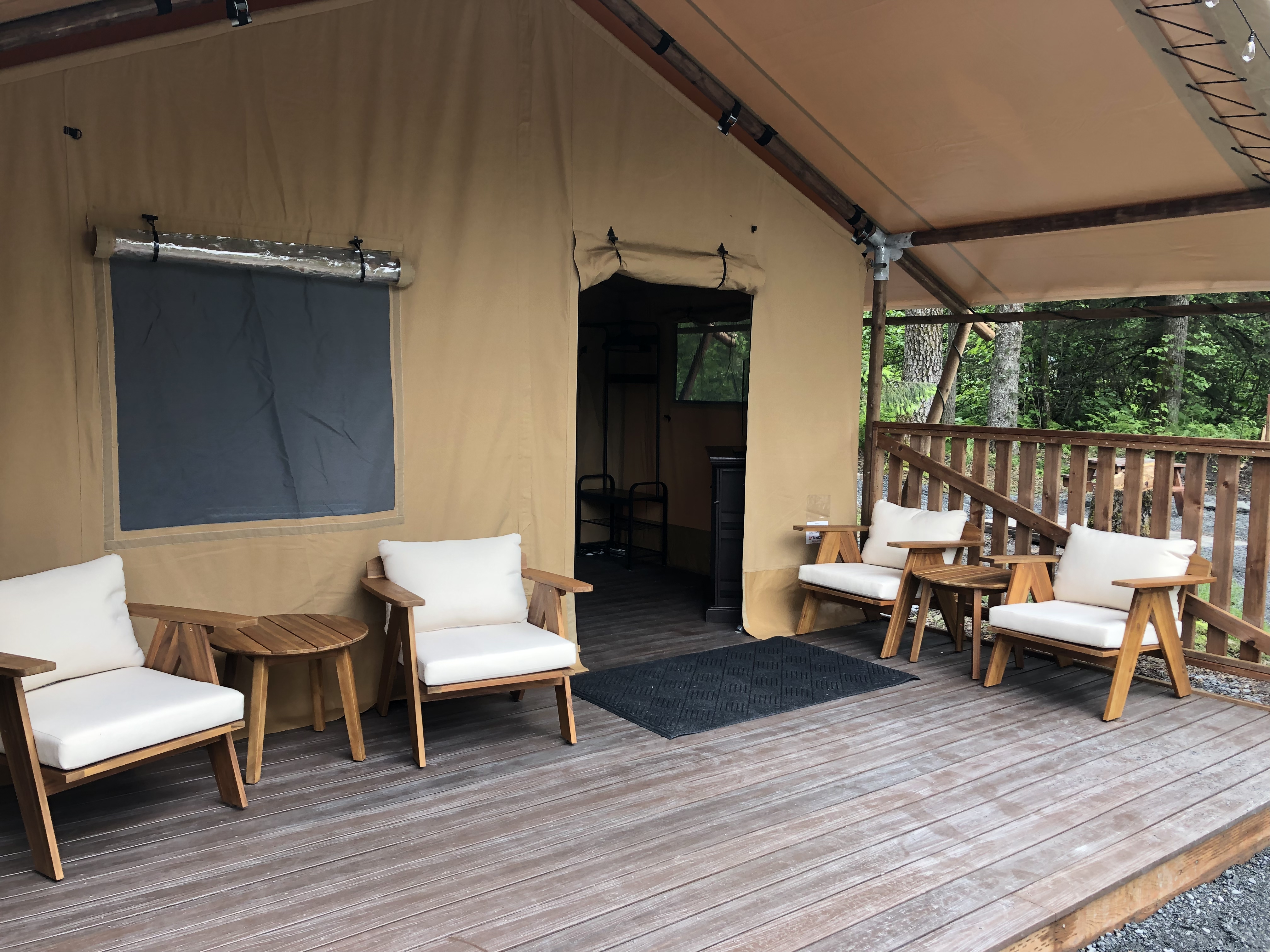 4 Person Glamping Closer View of Deck