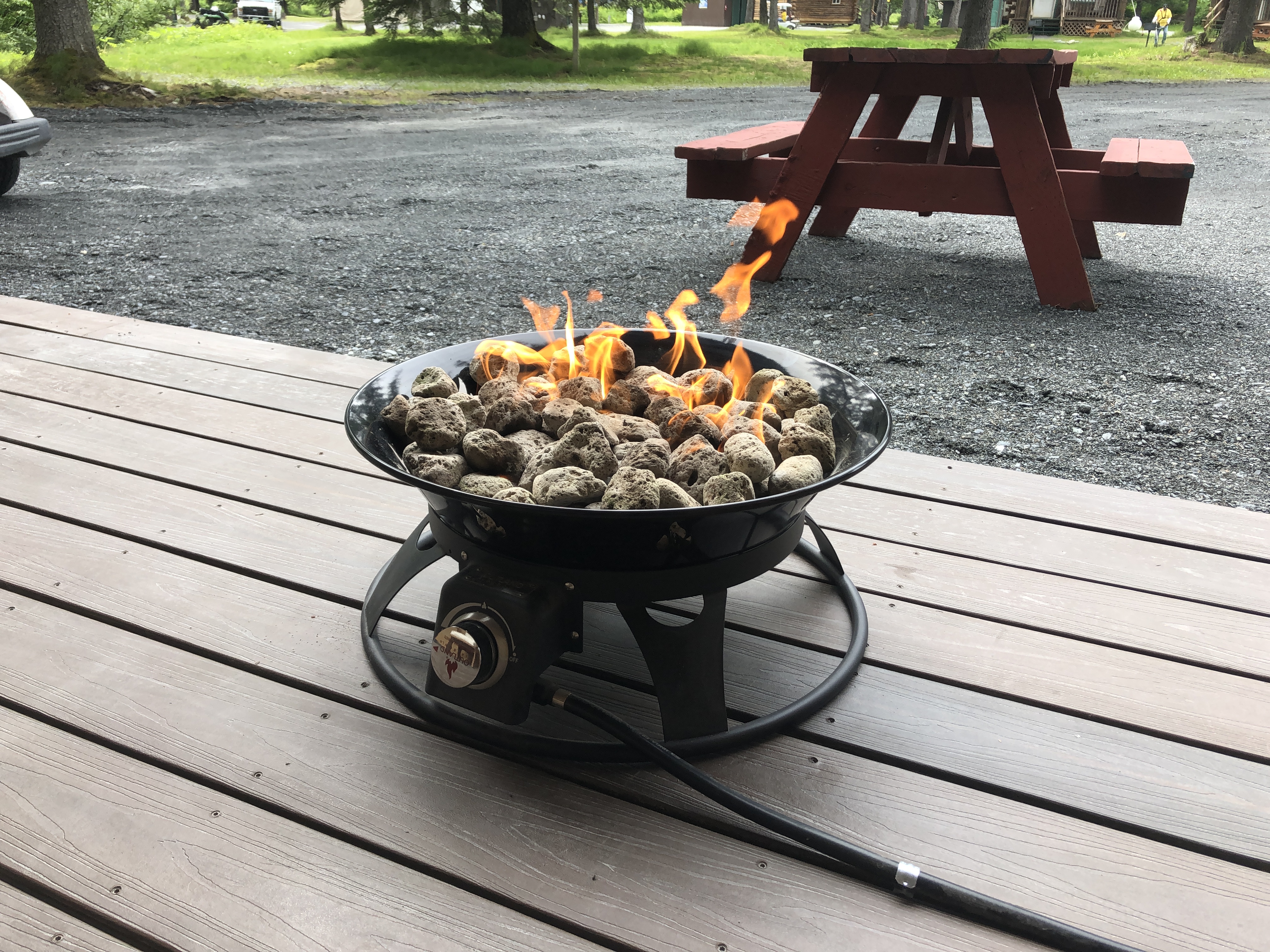 4 Person Glamping Gas Firepit