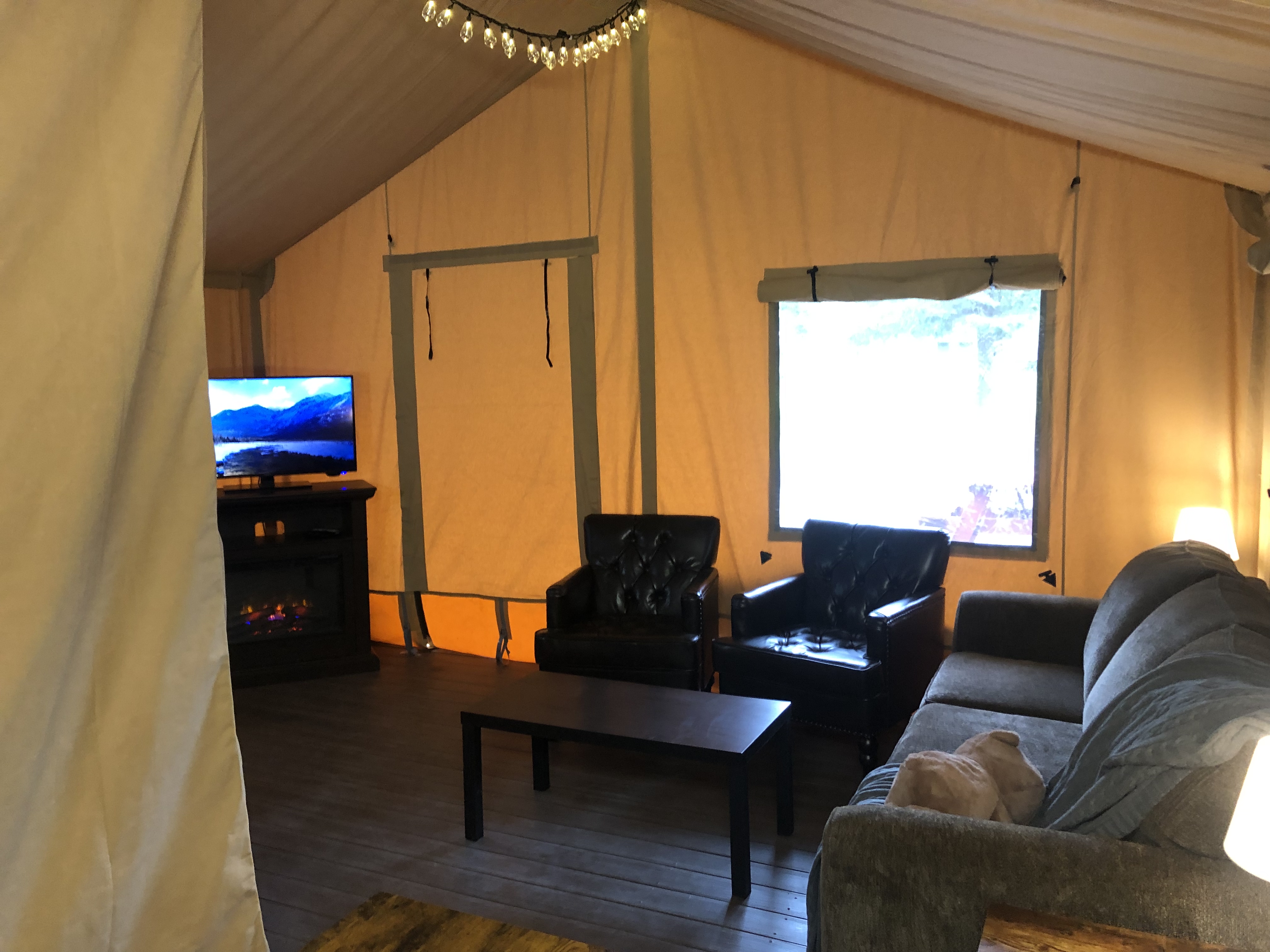 4 Person Glamping Tent If You'd Like to Close The Door