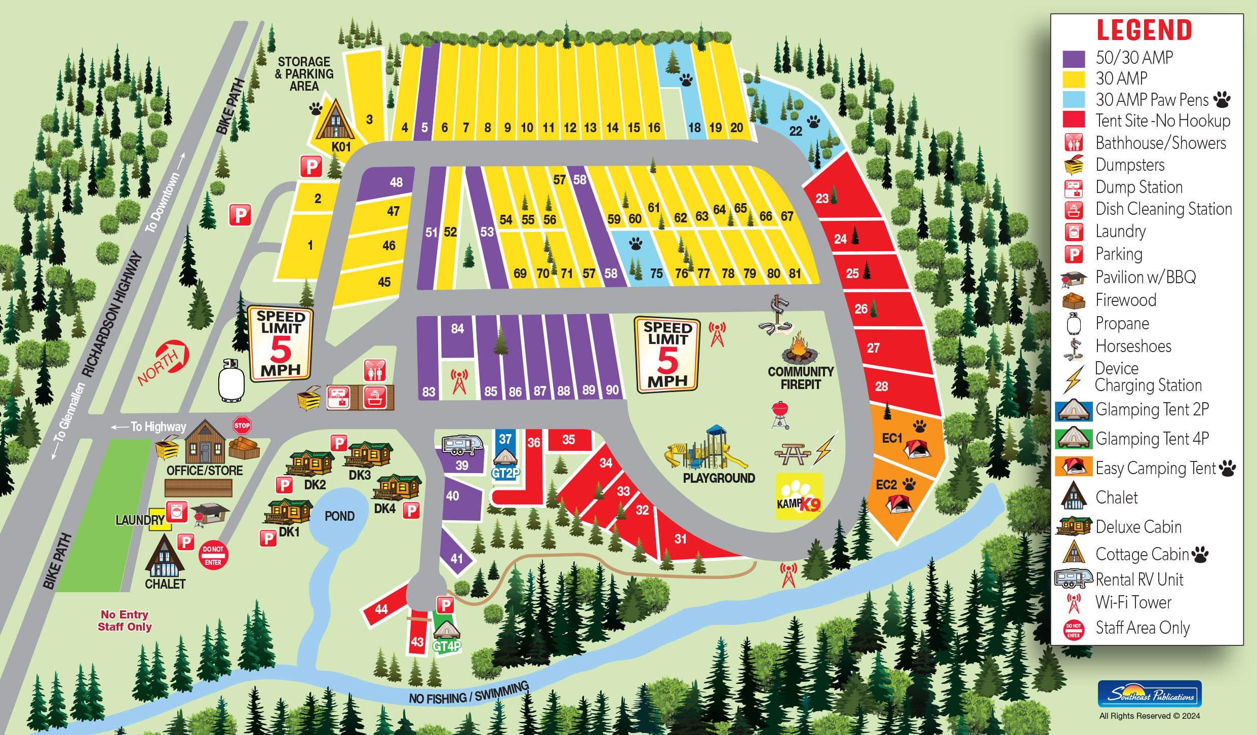 Campground Site Map