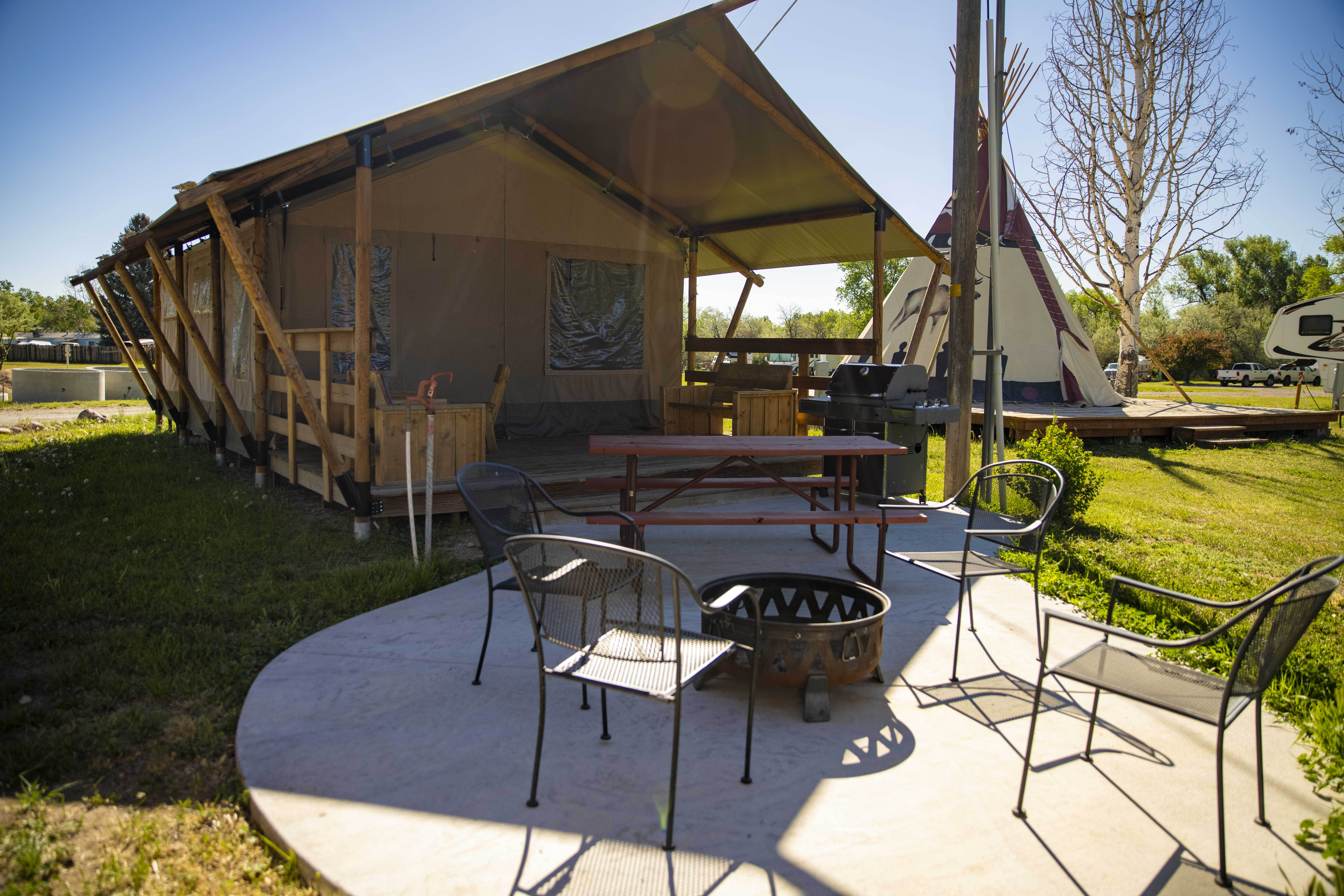 Vernal/Dinosaurland KOA Yurt with Patio