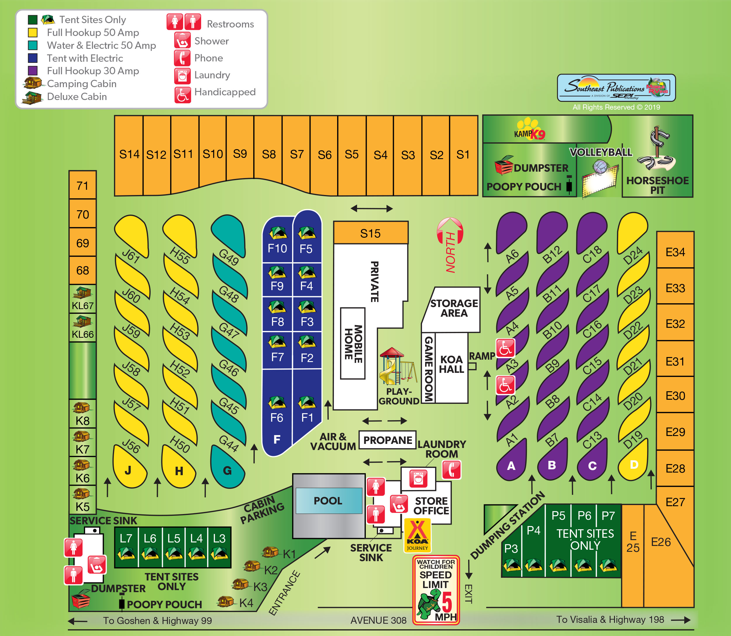 Campground Site Map