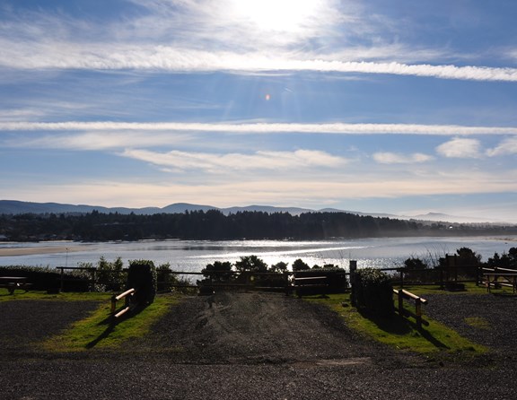From our bay view sites you can see it all! The Pacific Ocean, Alsea Bay, the Waldport Bridge, sunsets, and more!