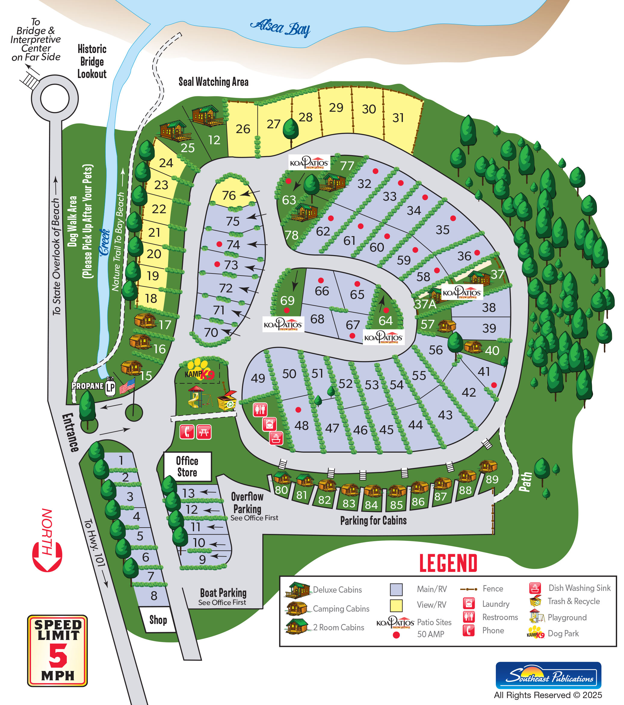 Campground Site Map