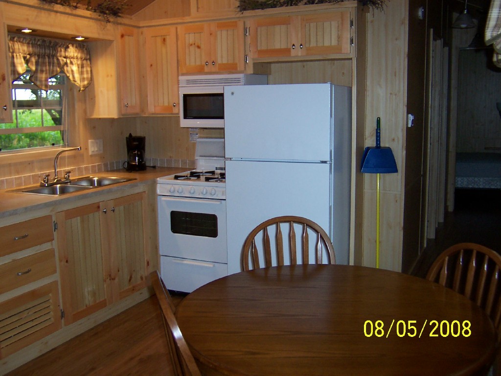 Full Kitchen in our deluxe lodge