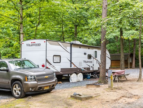 RV site and Camping Cabin Photo