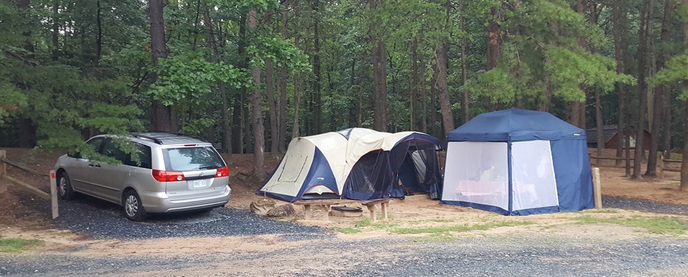 Deluxe tent site