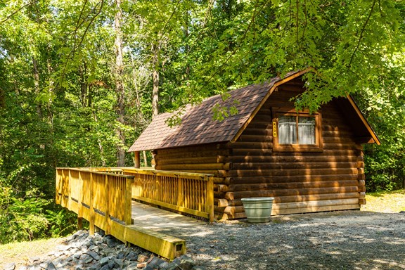 Camping Cabin with extended deck (no bathroom)