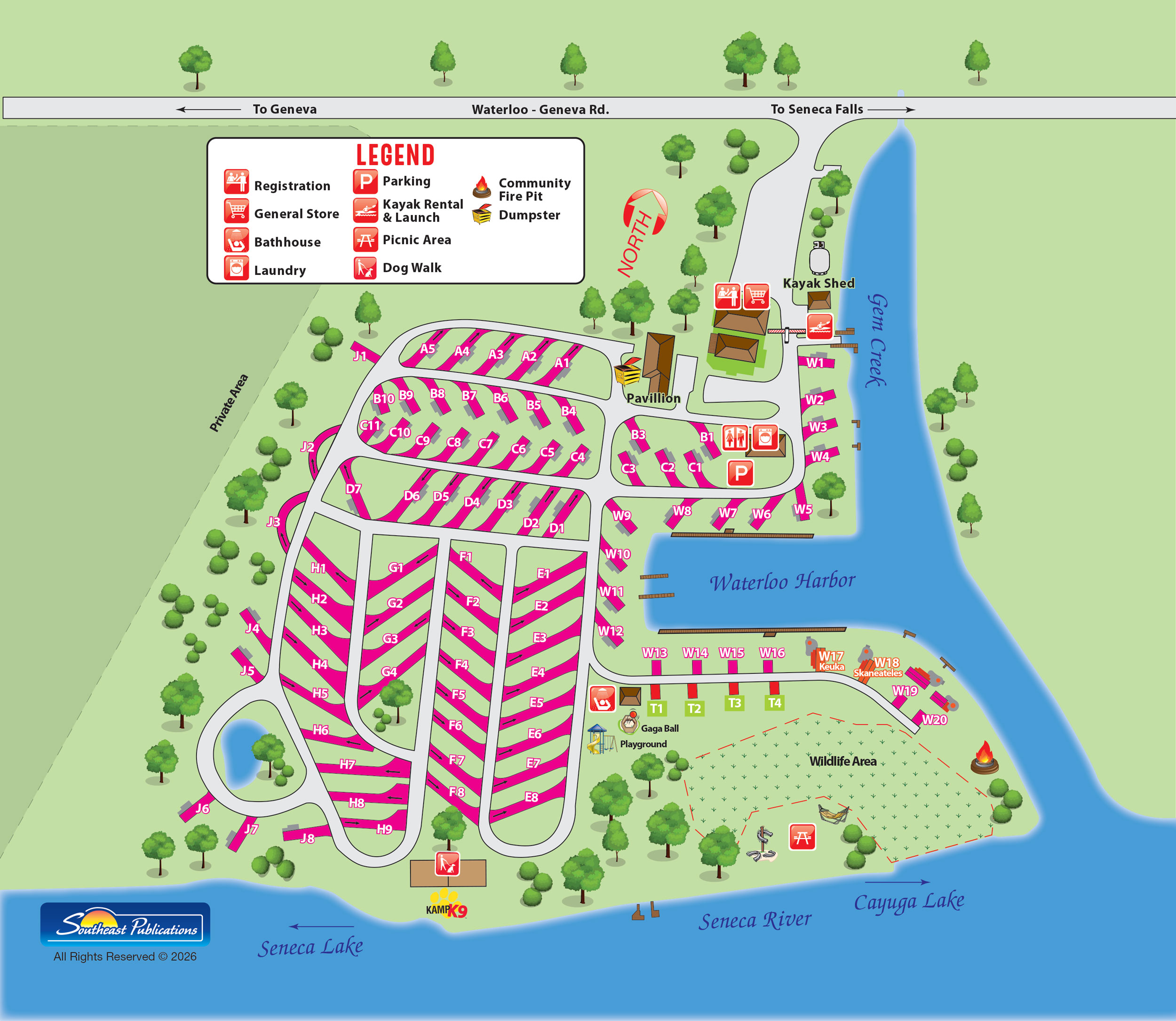 Campground Site Map