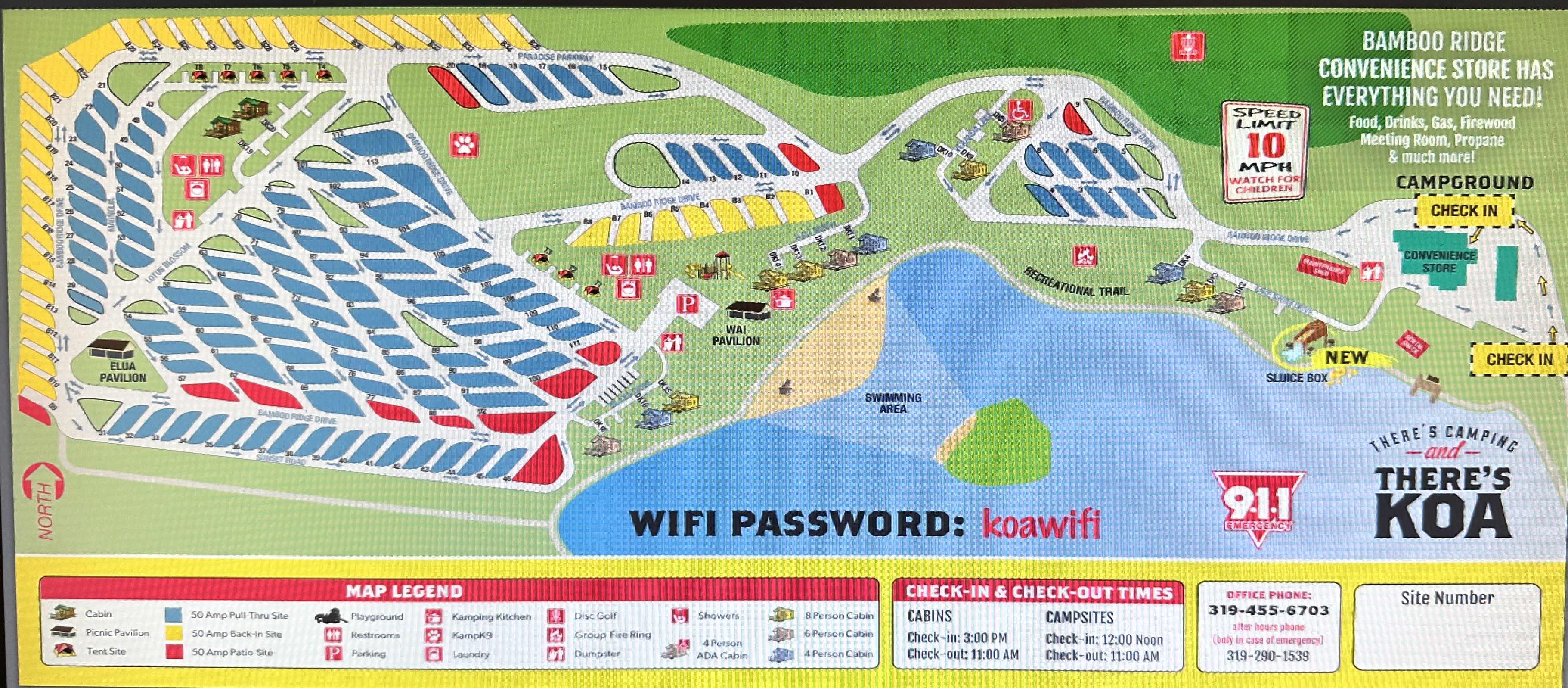 Campground Site Map