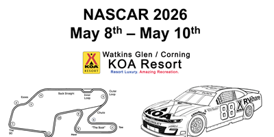 May 8–10, 2026. NASCAR Weekend at Watkins Glen International