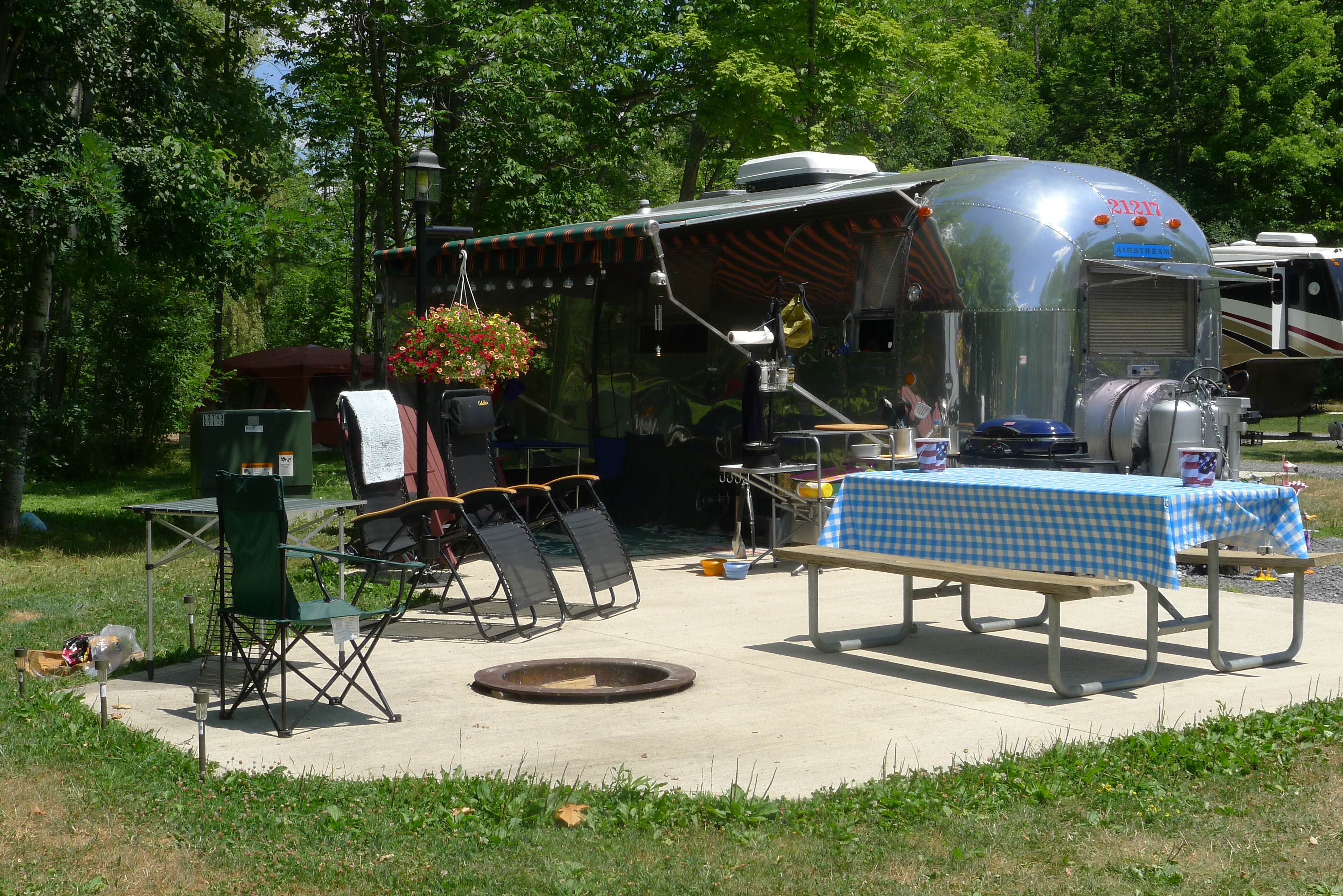 RV site with large patio