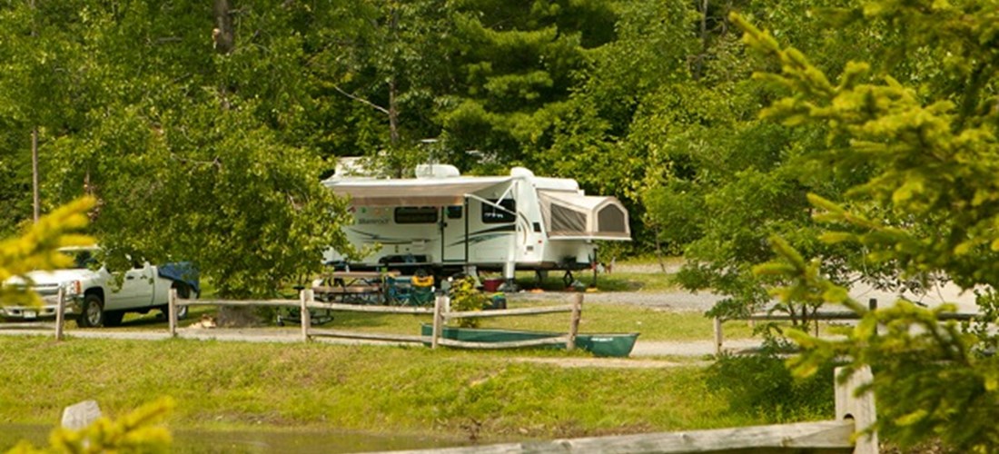 Water/electric site near pond